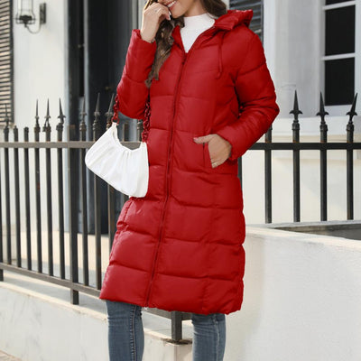 Abrigo Johanna Acolchado Midi con Capucha