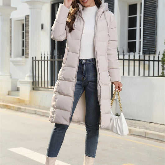 Abrigo Johanna Acolchado Midi con Capucha