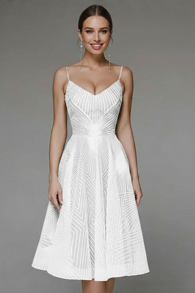 Vestido Midi Katharina de Tirantes Finos y Corte en A