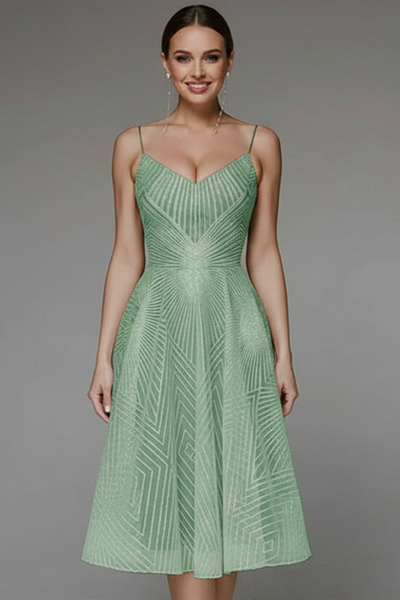 Vestido Midi Katharina de Tirantes Finos y Corte en A