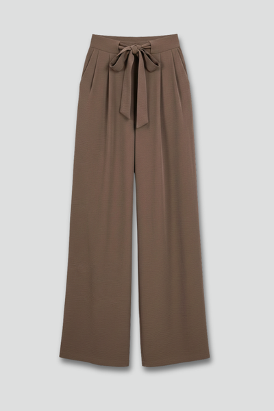Pantalón Palazzo Karin de Pierna Ancha con Cordón Ajustable
