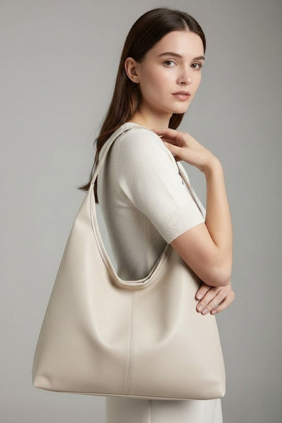 Bolso Tote Jacqueline Clásico de Piel Sintética