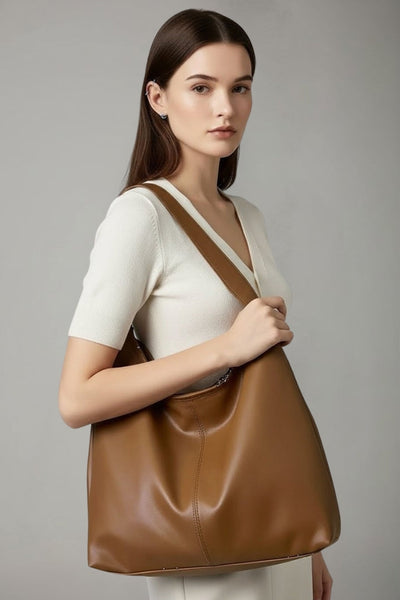 Bolso Tote Jacqueline Clásico de Piel Sintética