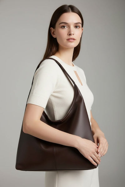 Bolso Tote Jacqueline Clásico de Piel Sintética