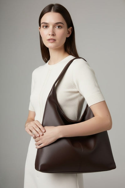 Bolso Tote Jacqueline Clásico de Piel Sintética