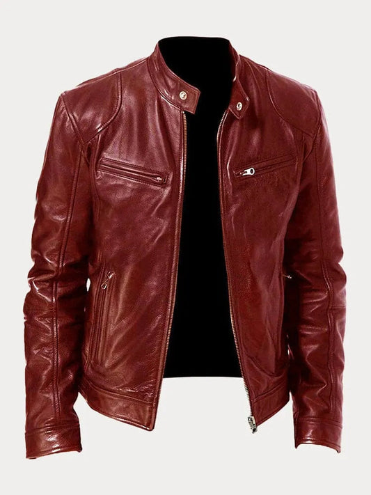 Chaqueta de Cuero Moto Nicole Streetwear