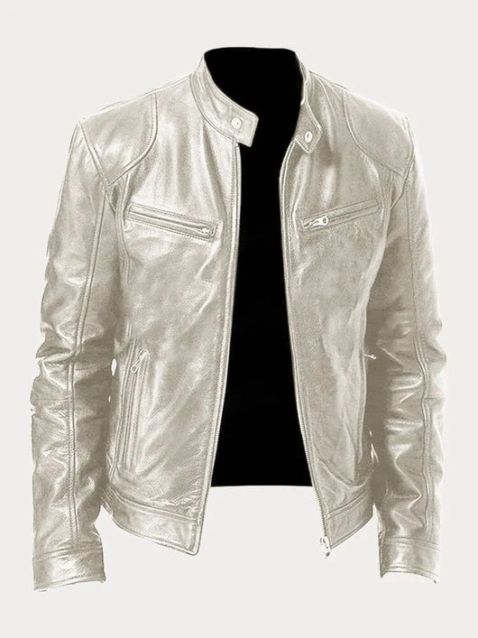 Chaqueta de Cuero Moto Nicole Streetwear