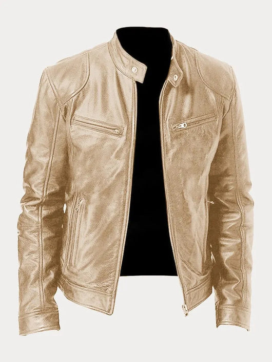 Chaqueta de Cuero Moto Nicole Streetwear