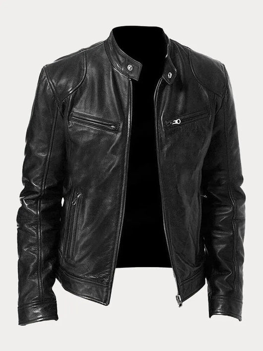 Chaqueta de Cuero Moto Nicole Streetwear