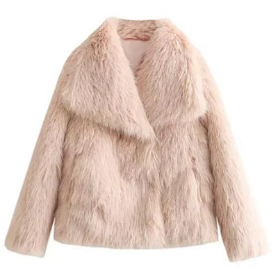 Chaqueta Doris Corta de Pelo Sintético para Invierno