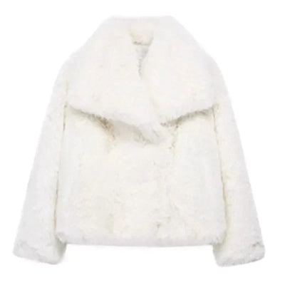 Chaqueta Doris Corta de Pelo Sintético para Invierno