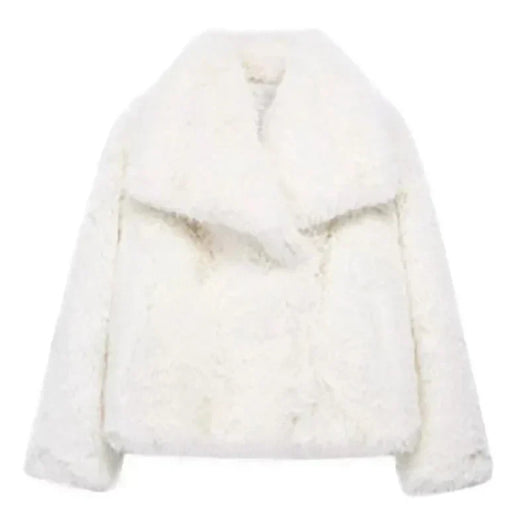 Chaqueta Doris Corta de Pelo Sintético para Invierno