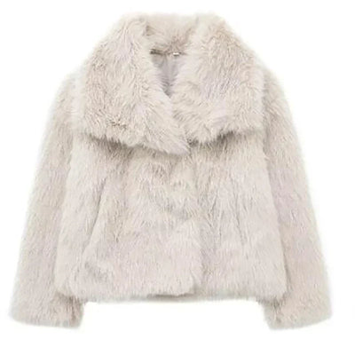 Chaqueta Doris Corta de Pelo Sintético para Invierno