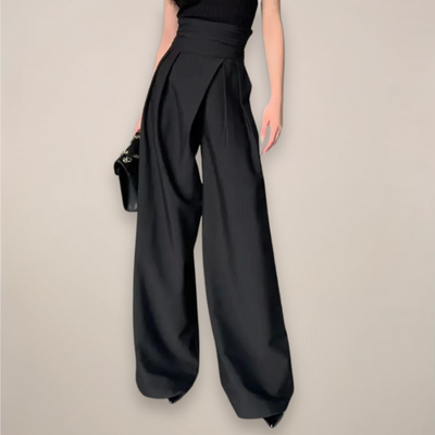 Pantalón Christa de Talle Alto y Pierna Ancha