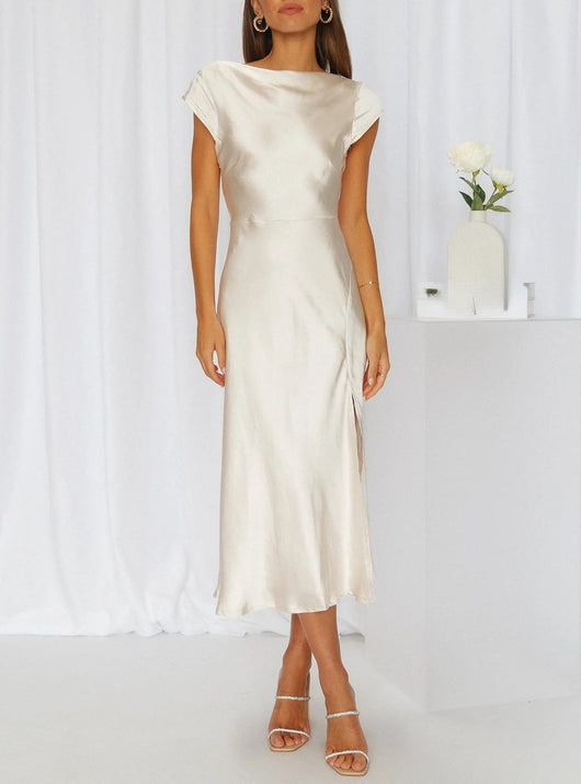 Vestido Midi Lara Estilo Lencero Minimalista