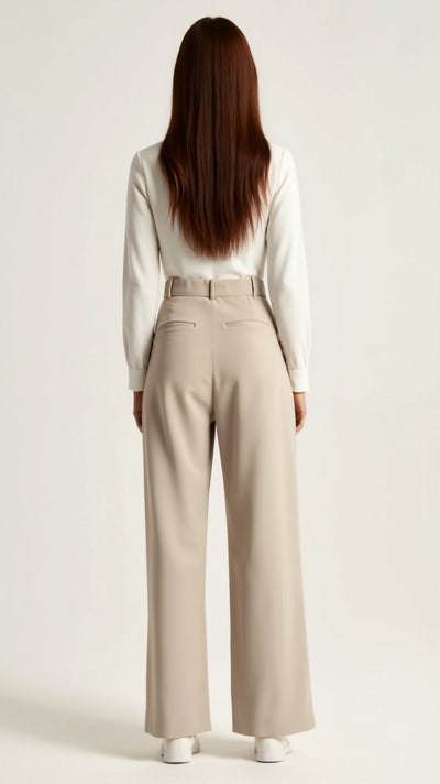 Pantalón Gabriela de Talle Alto y Pierna Ancha