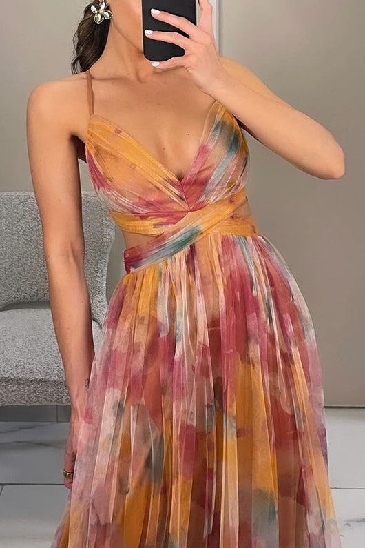 Vestido Maxi Selina Plisado