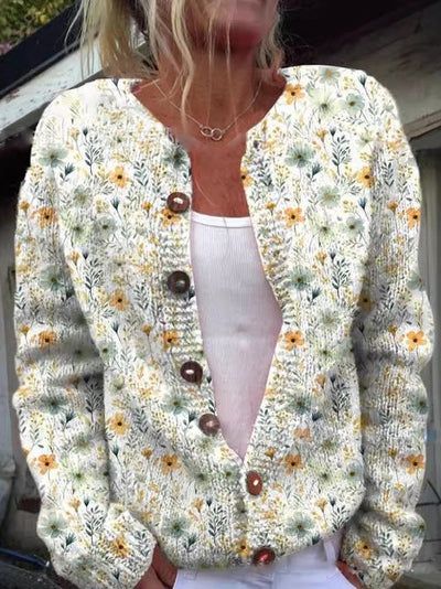 Cárdigan Lena Estampado con Botones