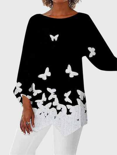 Alayah | Top Elegante de Cuello Redondo