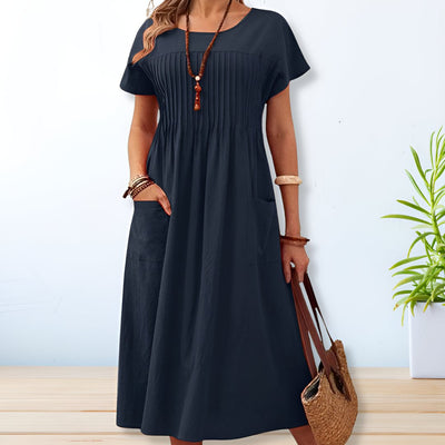 Jacqueline | Vestido de Día de Corte Relajado
