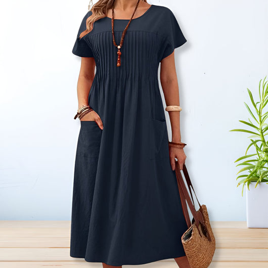 Jacqueline | Vestido de Día de Corte Relajado