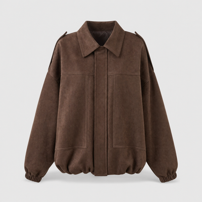 Camisa-Chaqueta Ashcroft Oversize Efecto Ante