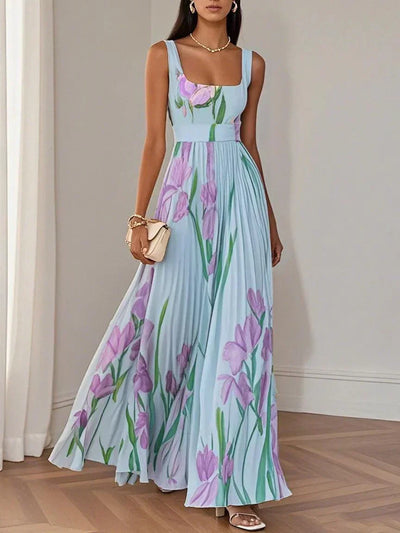 Brooklyn | Vestido Evasé Boho Floral Fluido
