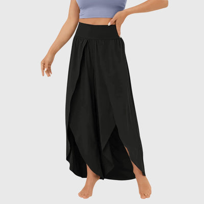 Pantalones Magdalena Boho de Pierna Ancha con Aberturas