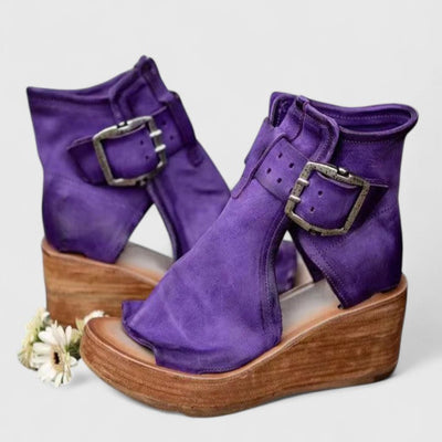 Jess | Sandalias de Cuña con Tira al Tobillo