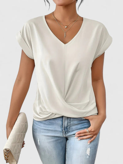 Mahrianne | Top Casual de Cuello en V