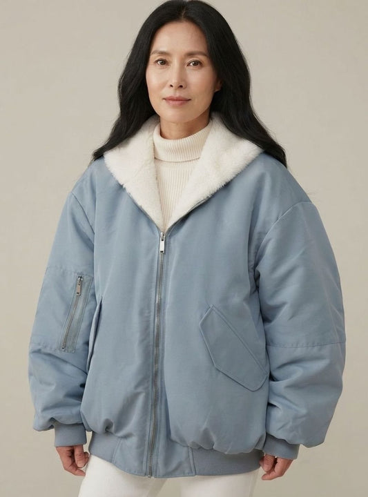 Cazadora Bomber Greta Reversible con Forro