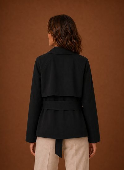 Gabardina con Cinturón en la Cintura