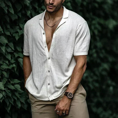 Camisa Jurgen Casual de Manga Corta con Botones