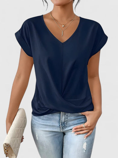 Mahrianne | Top Casual de Cuello en V
