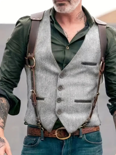 Chaleco Patrick Vintage con Hebilla