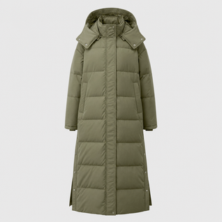 Abrigo Acolchado Camberley Largo con Capucha