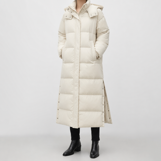 Abrigo Acolchado Camberley Largo con Capucha