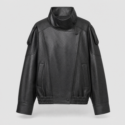 Cazadora Bomber Camden Oversize de Piel Sintética
