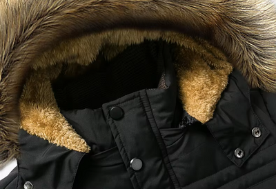 Chaqueta Karl con Capucha y Forro de Pelo Sintético para Invierno