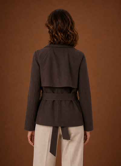 Gabardina con Cinturón en la Cintura