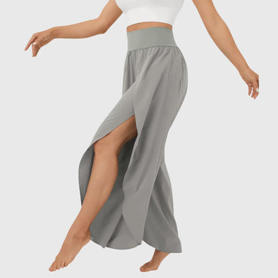 Pantalones Magdalena Boho de Pierna Ancha con Aberturas
