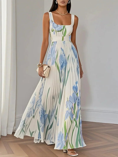 Brooklyn | Vestido Evasé Boho Floral Fluido