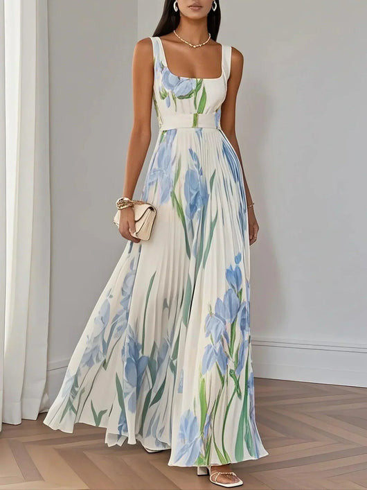 Brooklyn | Vestido Evasé Boho Floral Fluido