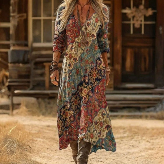 Vestido Frieda Maxi Floral Vintage