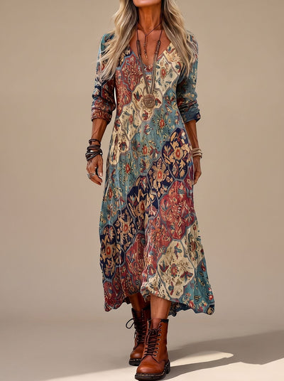 Vestido Frieda Maxi Floral Vintage
