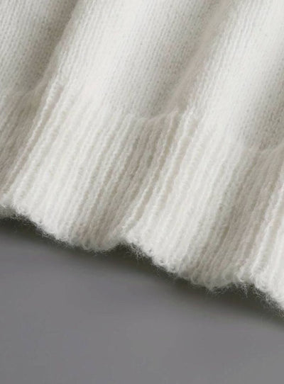 Jersey Charlotte Elegante de Cuello Pico con Volantes