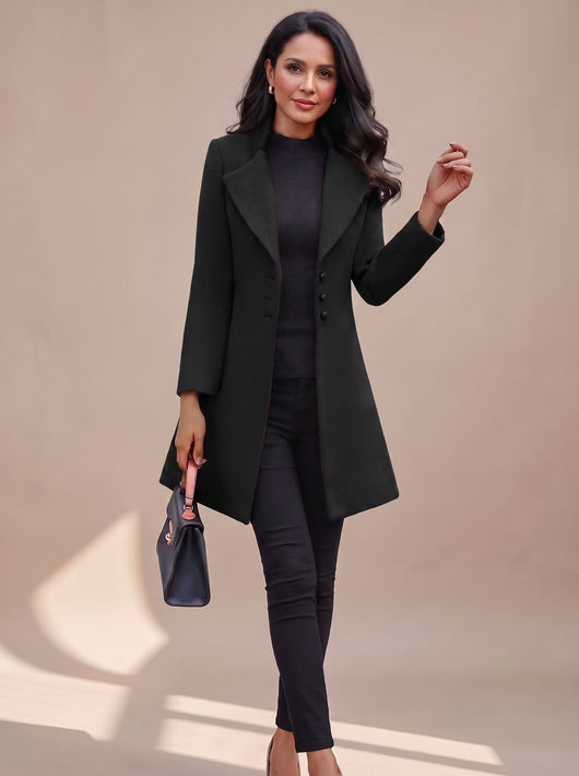 Gabardina Hannah Entallada con Cuello de Solapa