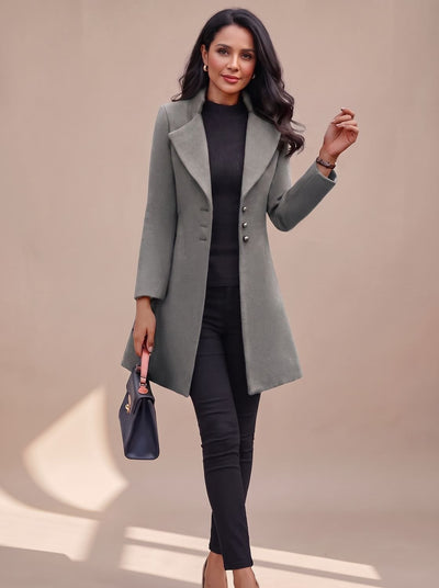 Gabardina Hannah Entallada con Cuello de Solapa