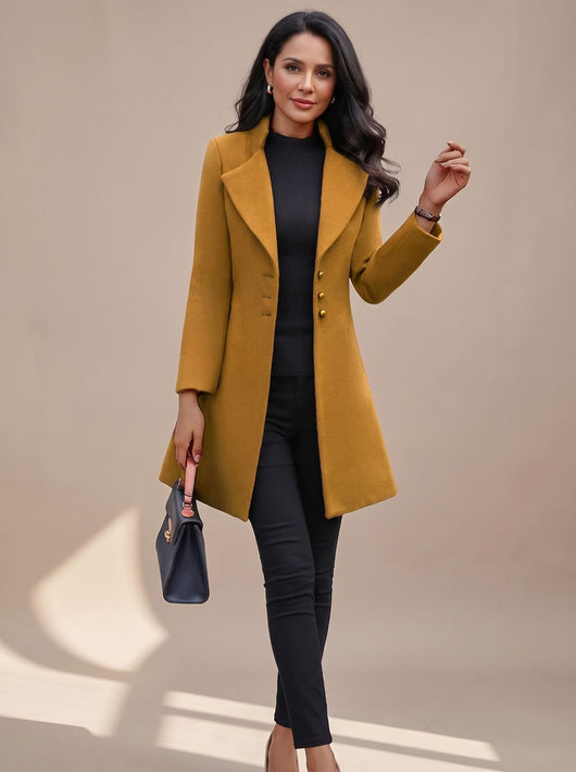 Gabardina Hannah Entallada con Cuello de Solapa