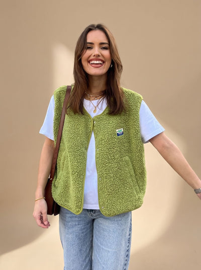 Chaleco Clara de Fleece sin Mangas